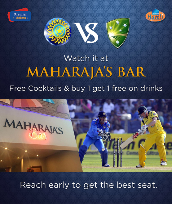 India vs Australia World Cup Semi Final at Maharaja's Bar