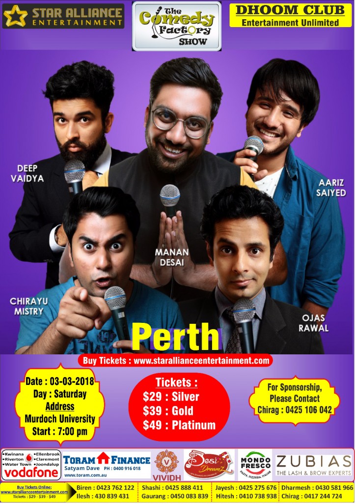 Gujarati Comedy Factory Show in Perth