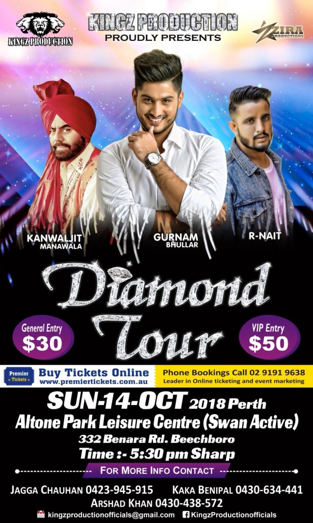 DIAMOND TOUR - LIVE IN PERTH