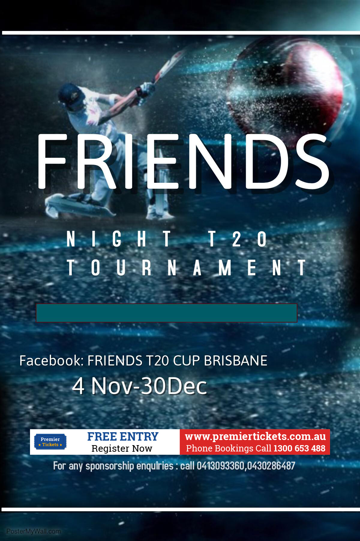 FRIENDS T20 CUP - REGISTER NOW