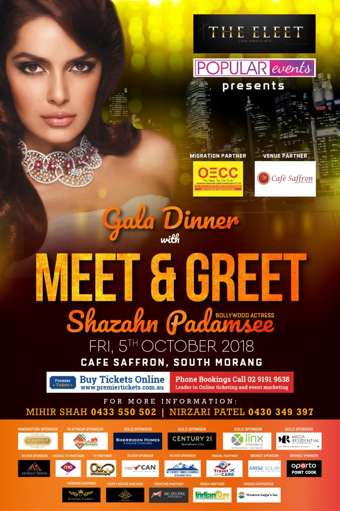 MEET & GREET - SHAZAHN PADAMSEE & ISHETA SARCKAR