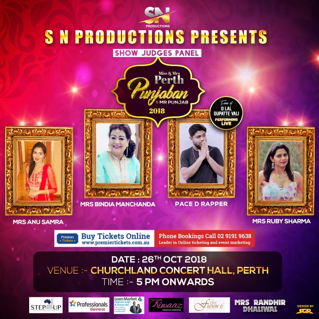 Mr, Miss & Mrs Perth Punjaban 2018