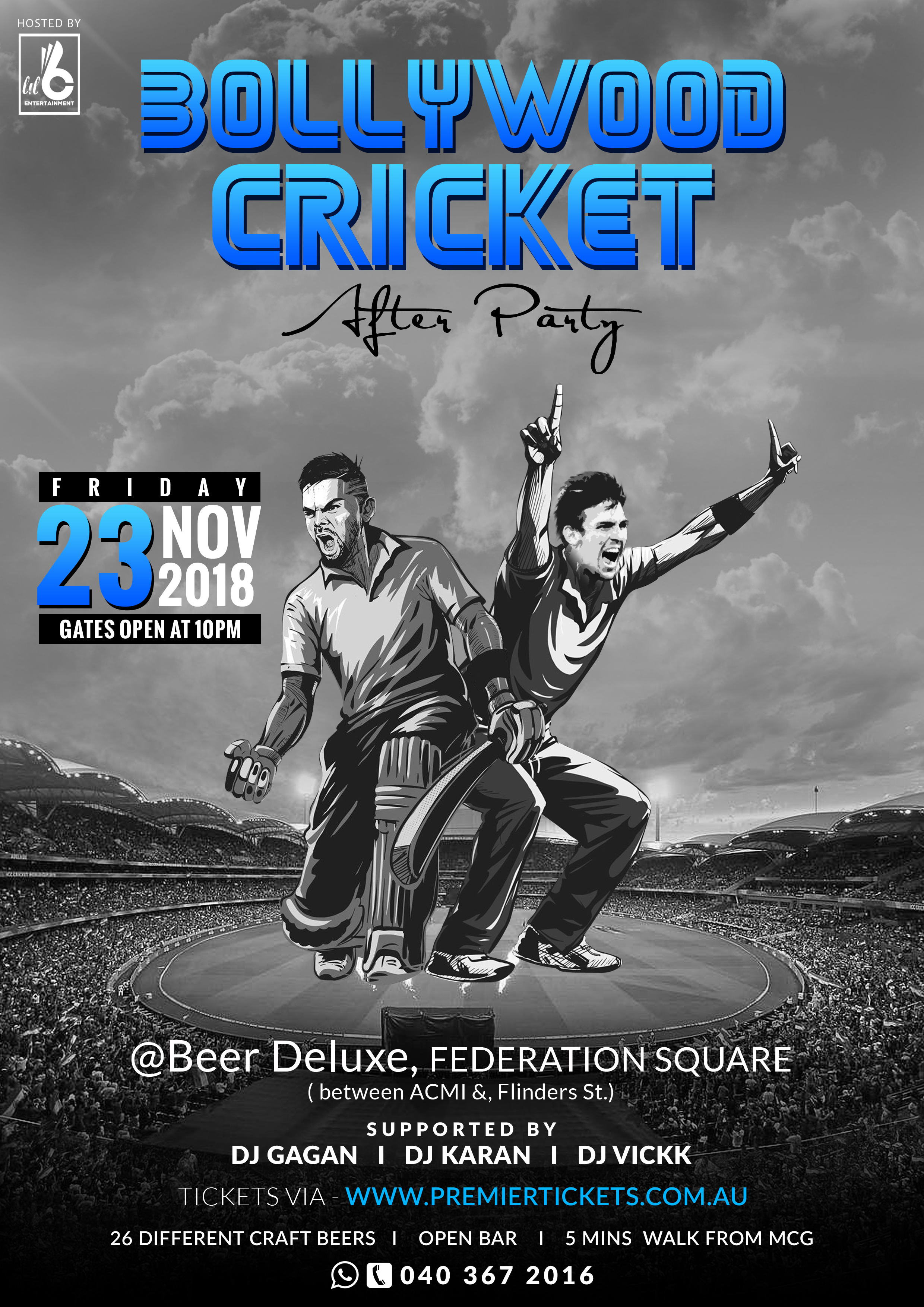 Bollywood Cricket After Party; Ind vs Aus T20