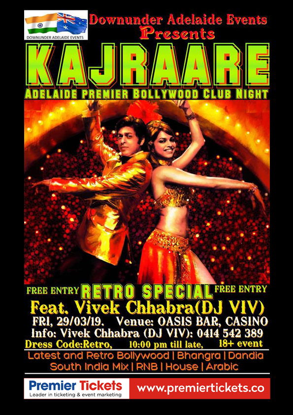 KAJRAARE- RETRO BOLLYWOOD NIGHT