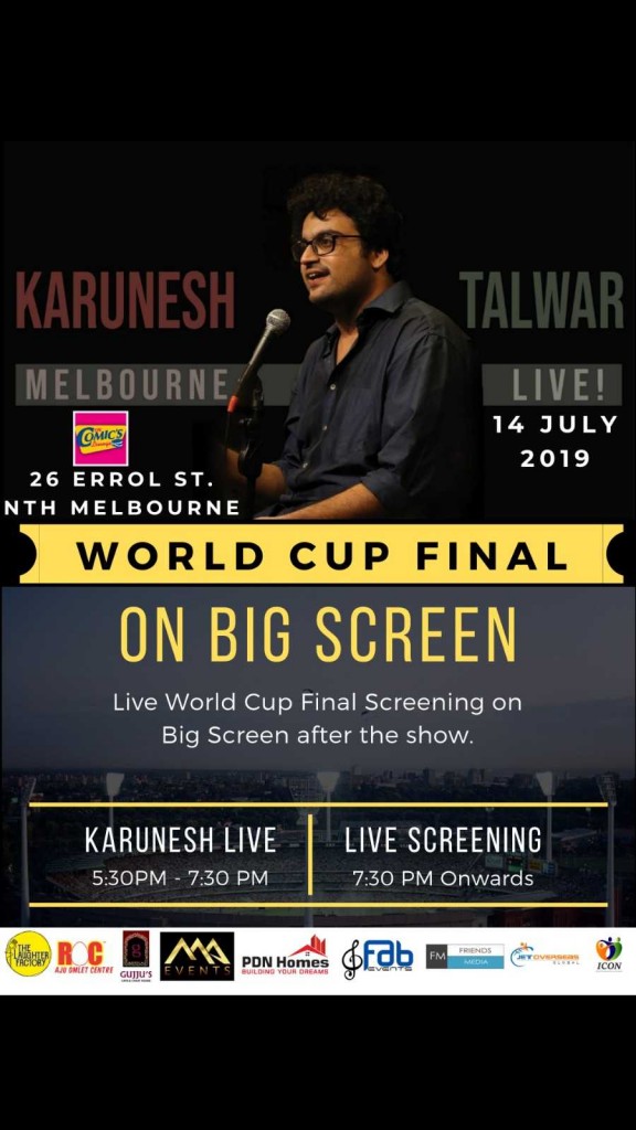 Standup Comedy by Karunesh Talwar - Melbourne