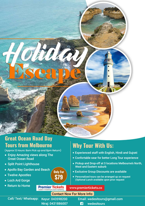 Great Ocean Road Day Tours from Melbourne - 16th Nov