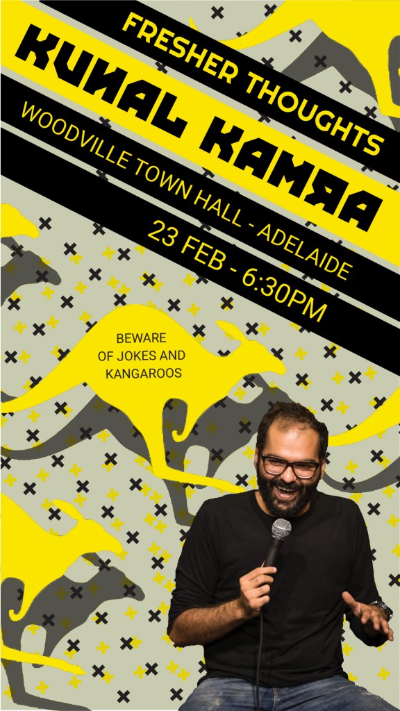 Fresher Thoughts by Kunal Kamra in Adelaide - OLD