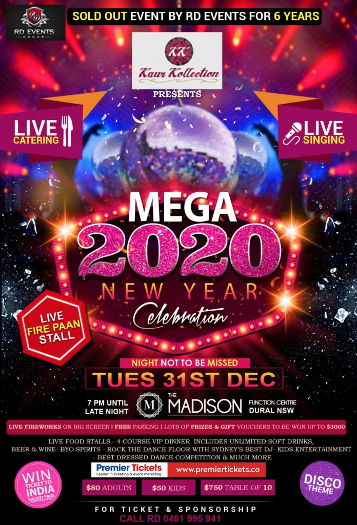 Mega 2020 New Year Celebration - Sydney