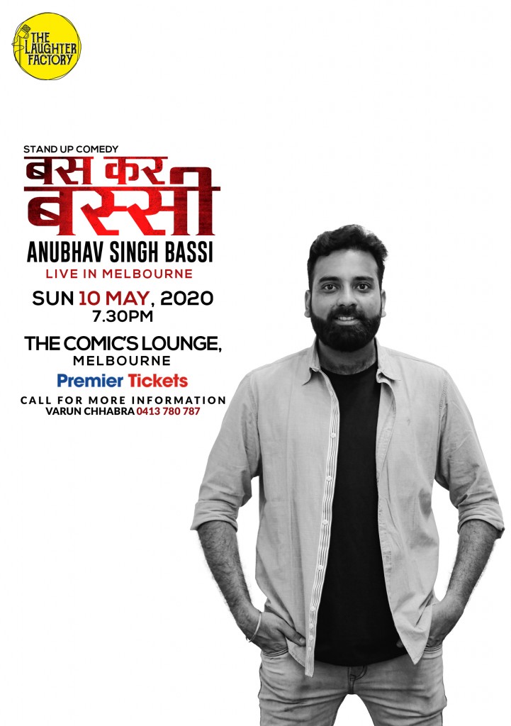 Standup Comedy by Anubhav Singh Bassi - Melbourne