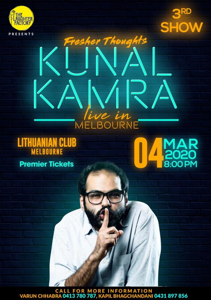 Fresher Thoughts by Kunal Kamra in Melbourne - 3rd Show