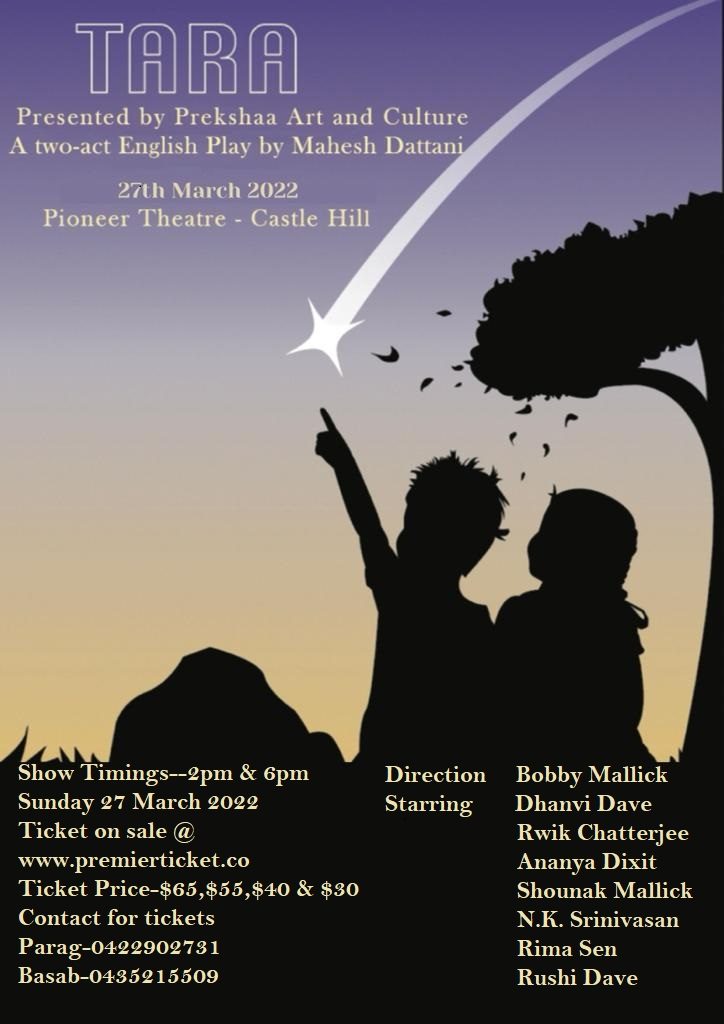 TARA - Presented by Prekshaa Art and Culture - 27 March 2022 (6 PM)