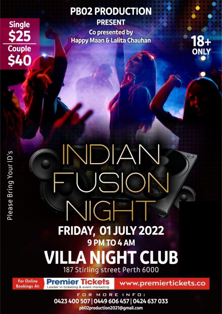 Indian Fusion Night 2022 - Perth