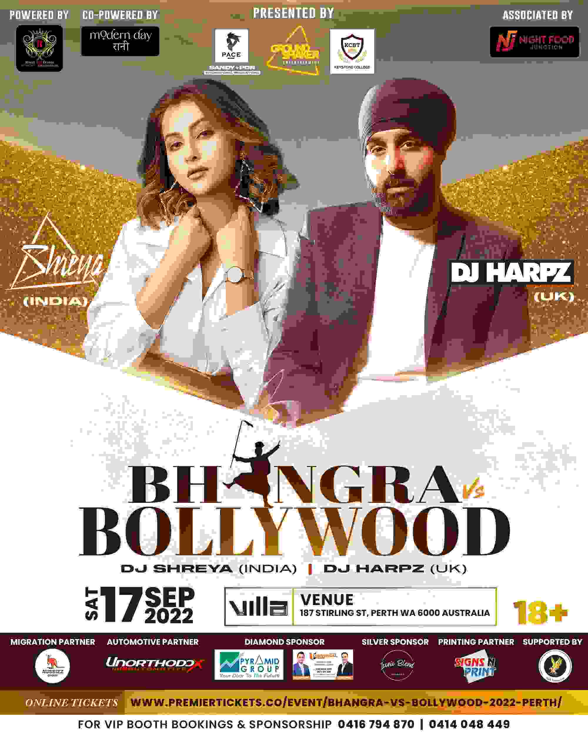 BHANGRA VS BOLLYWOOD 2022 - Biggest Party in Perth