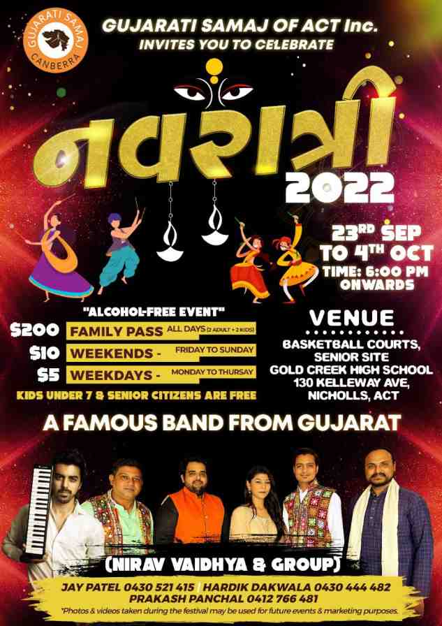Navratri 2022 in Canberra