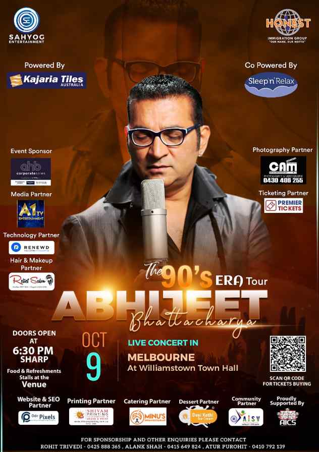 The Legendry Abhijeet Bhattacharya Live in Concert Melbourne 2022