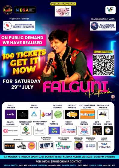 Dandiya Dhoom 2023  with Dandiya Queen Falguni Pathak in Melbourne - 29th July