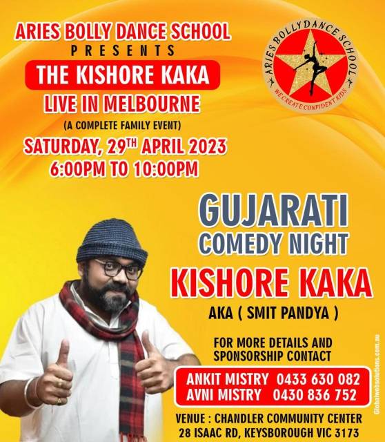 The Kishore Kaka Live In Melbourne - Gujarati Comedy Night