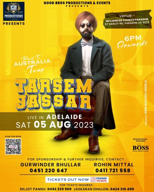 Tarsem Jassar Live In Adelaide - 2023