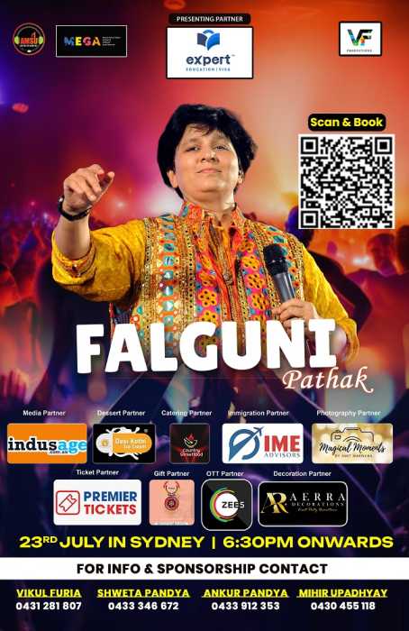 Dandiya Dhoom 2023 with Dandiya Queen Falguni Pathak in Sydney
