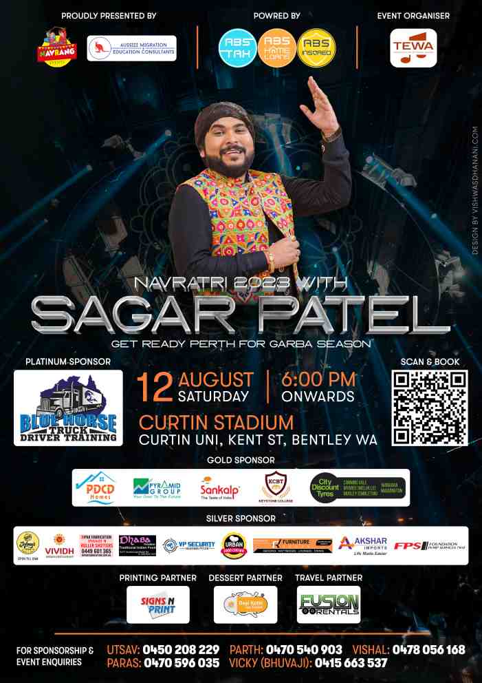 Garba 2023 with Sagar Patel in Perth Garba 2023 with Sagar Patel in Perth