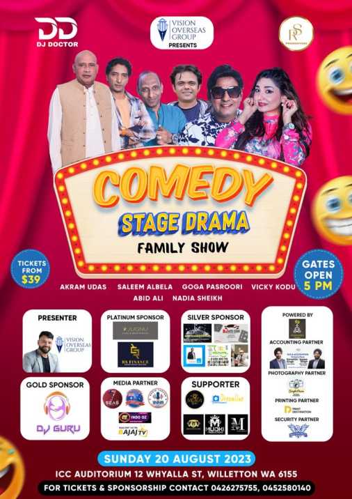 Comedy Stage Theatre Show Live In Perth