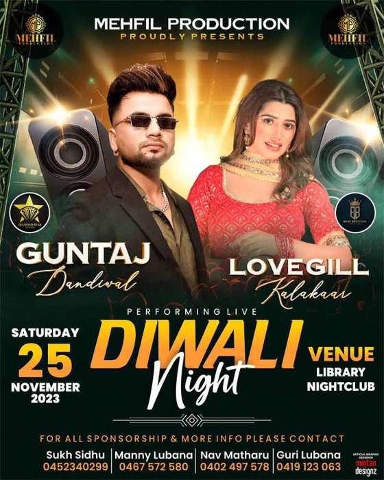 Guntaj Dandiwal &  Lovegill Kalakaar Performing Live in Diwali Night