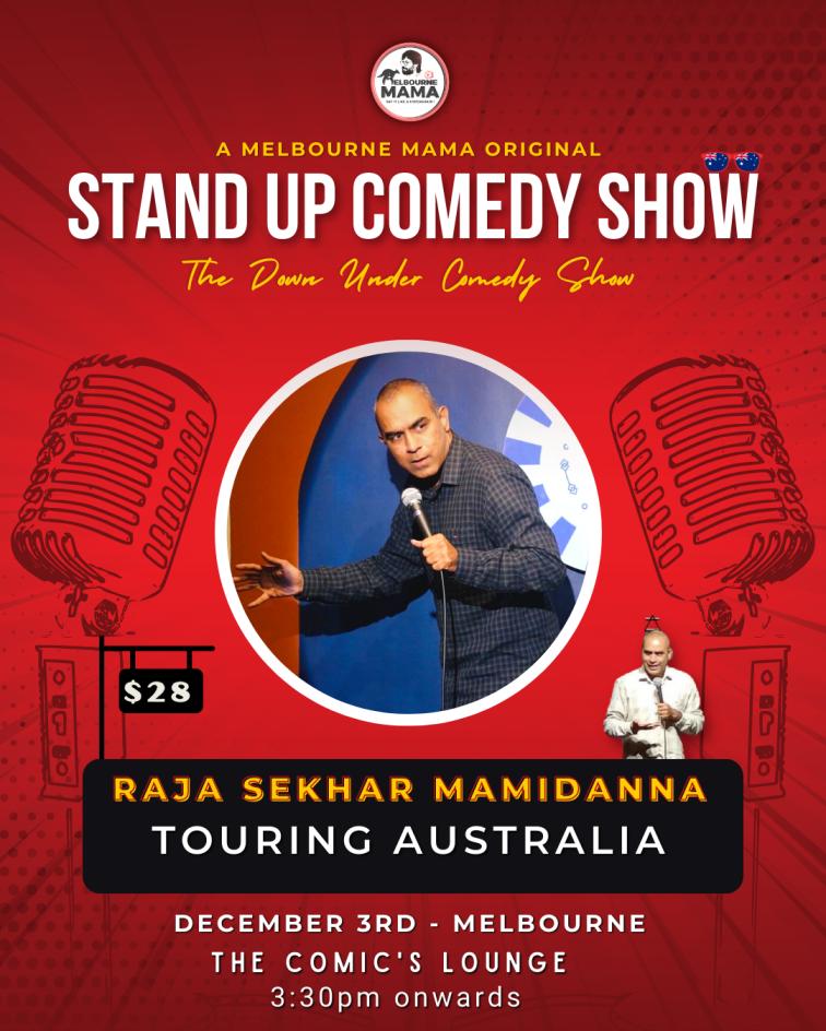 Standup Comedy by Raja Sekhar Mamidanna Live in Melbourne Standup Comedy by Raja Sekhar Mamidanna Live in Melbourne