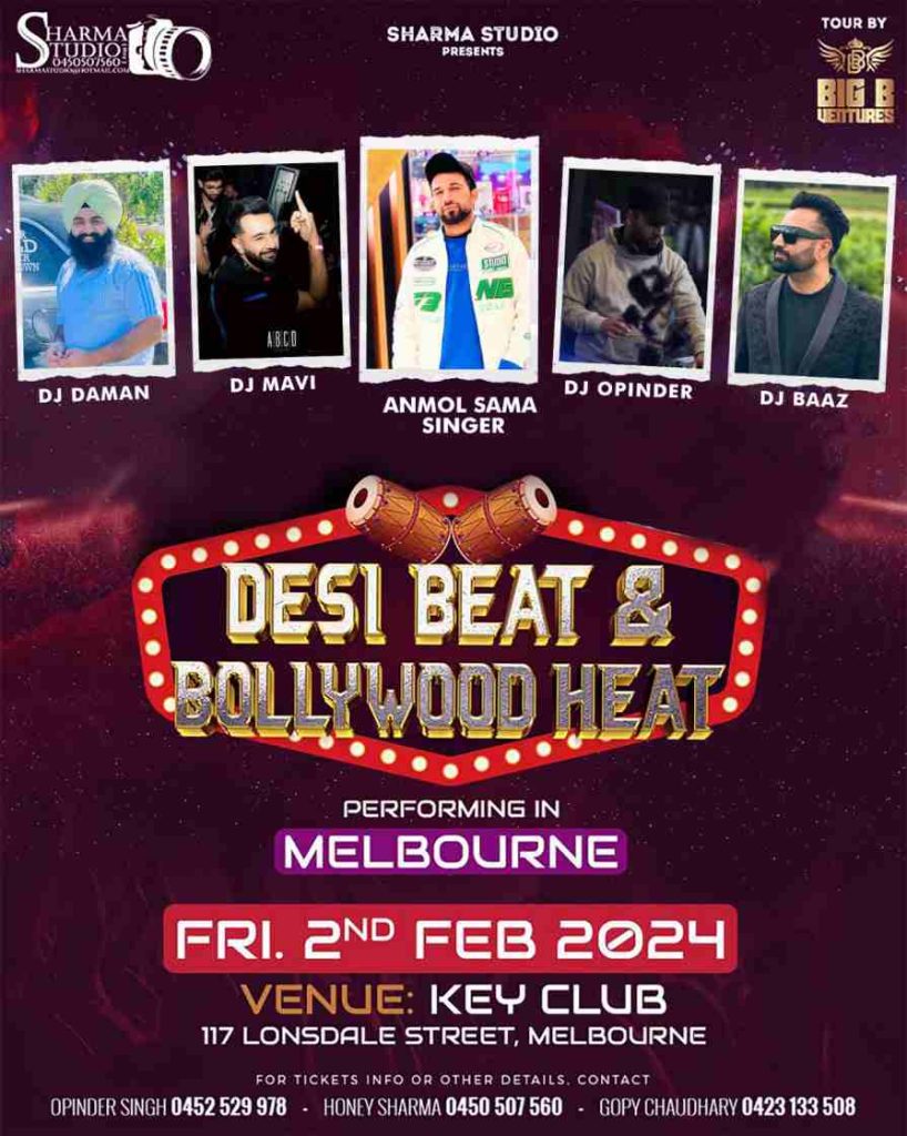 Desi Beat & Bollywood Heat Night 2024 - Melbourne