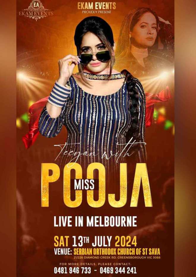 TEEYAN WITH MISS POOJA - Live in Melbourne 2024 TEEYAN WITH MISS POOJA - Live in Melbourne 2024
