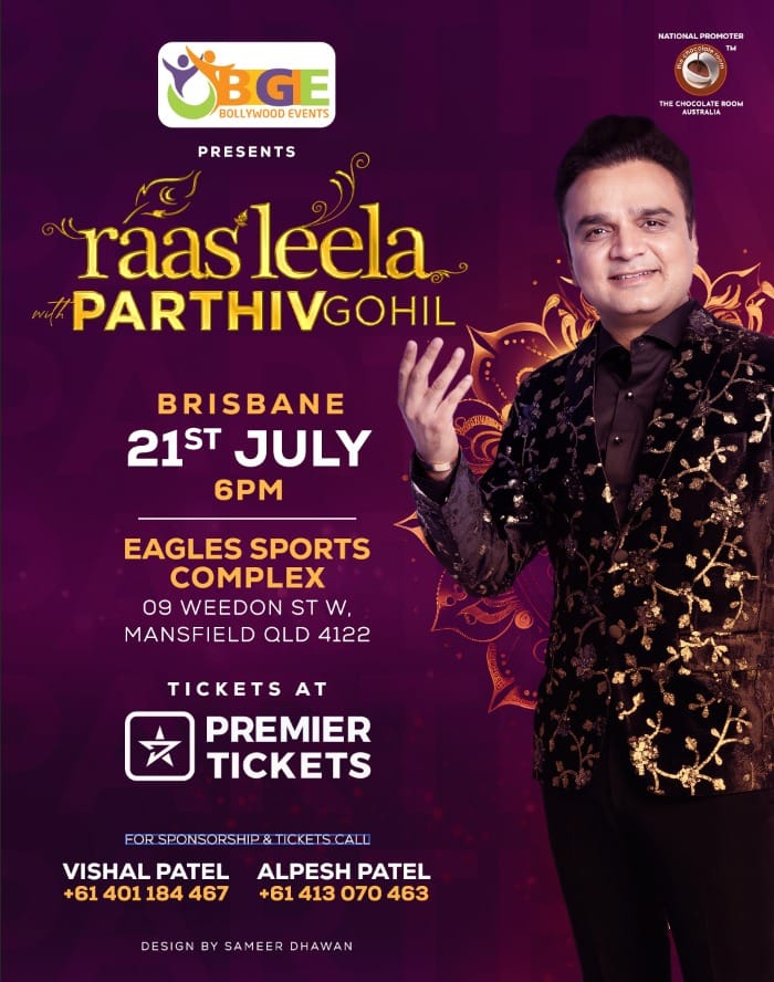 RaasLeela with Parthiv Gohil in Brisbane 2024