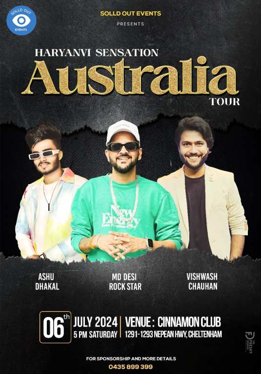 Haryanvi Sensation Australia Tour - 2024