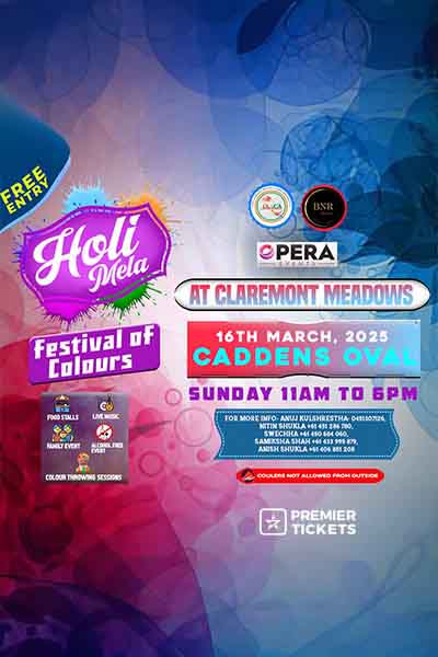 Holi Mela Claremont Meadows 2025 Holi Mela Claremont Meadows 2025