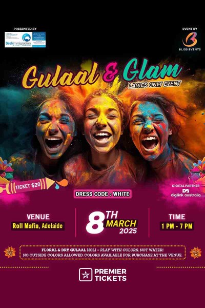 Gulaal & Glam β Holi Celebration (Ladies Event) 2025 Gulaal & Glam β Holi Celebration (Ladies Event) 2025