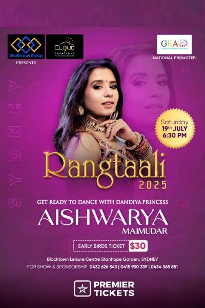 Rangtaali 2025 With Aishwarya Majmudar in Sydney