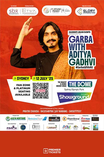 Garba with Aditya Gadhavi - Sydney Olympic Park 2025
