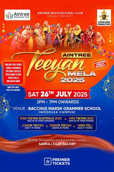 Aintree Teeyan Mela 2025 Aintree Teeyan Mela 2025