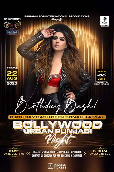 Bollywood Urban Punjabi Night 2025 - Perth