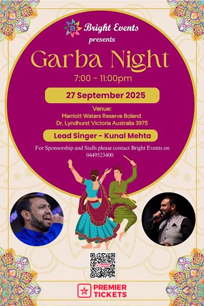 Garba Night 2025 - Melbourne