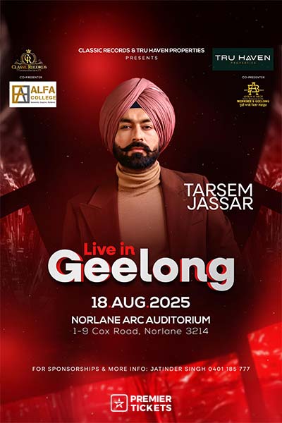 Tarsem Jassar Live in Geelong 2025