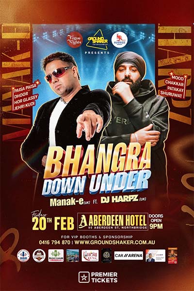 Manak E (UK) & Dj Harpz (UK) Live in Perth - 2026