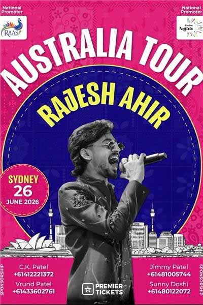 Rajesh Ahir Live in Sydney 2026 Rajesh Ahir Live in Sydney 2026
